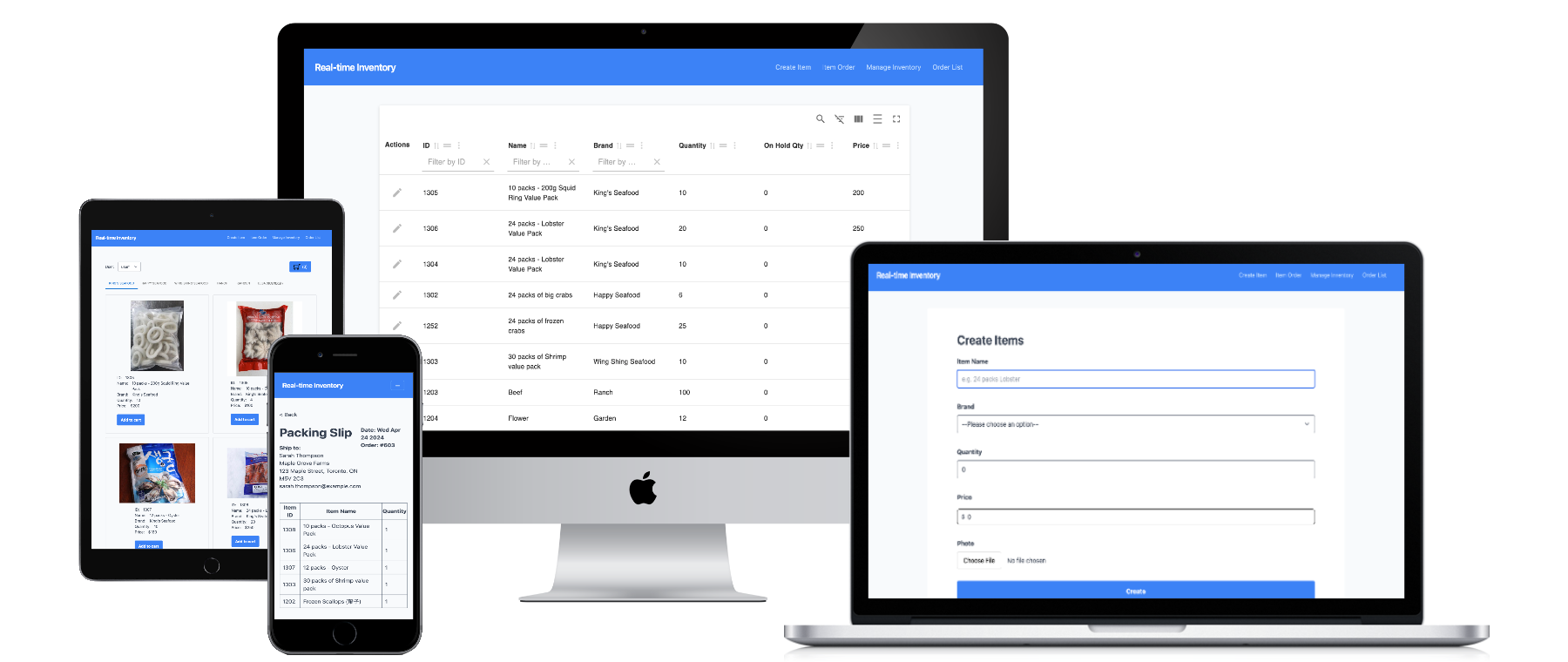 Inventory and Order Management System